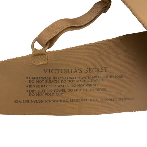 Victoria’s Secret Push Up Underwire Bra Nude Tan Beige 32A - Picture 4 of 4